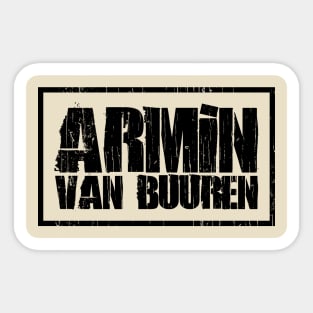 Retro Design Armin Van Buuren Sticker